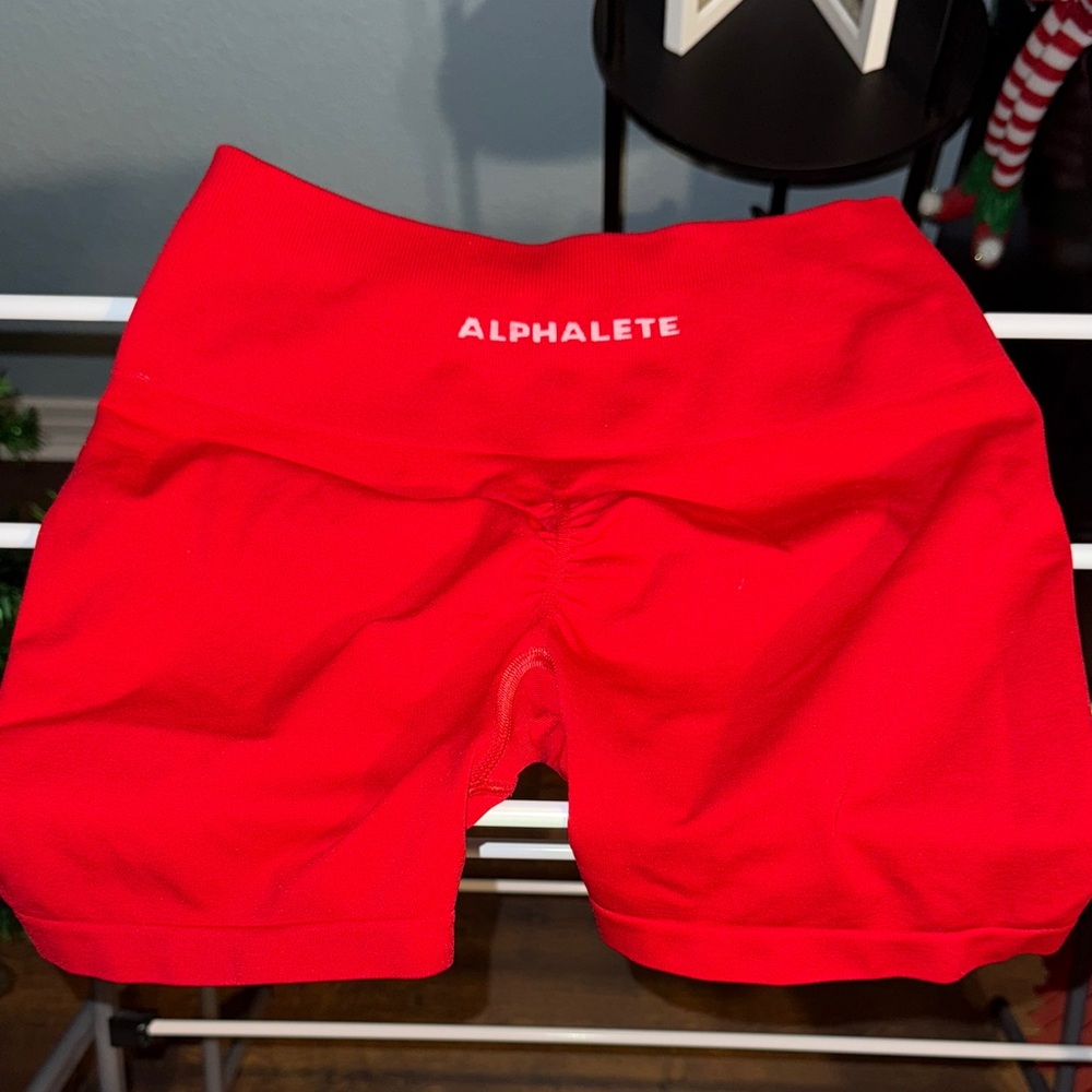 Alphalete Vibrant Red Athletic Shorts